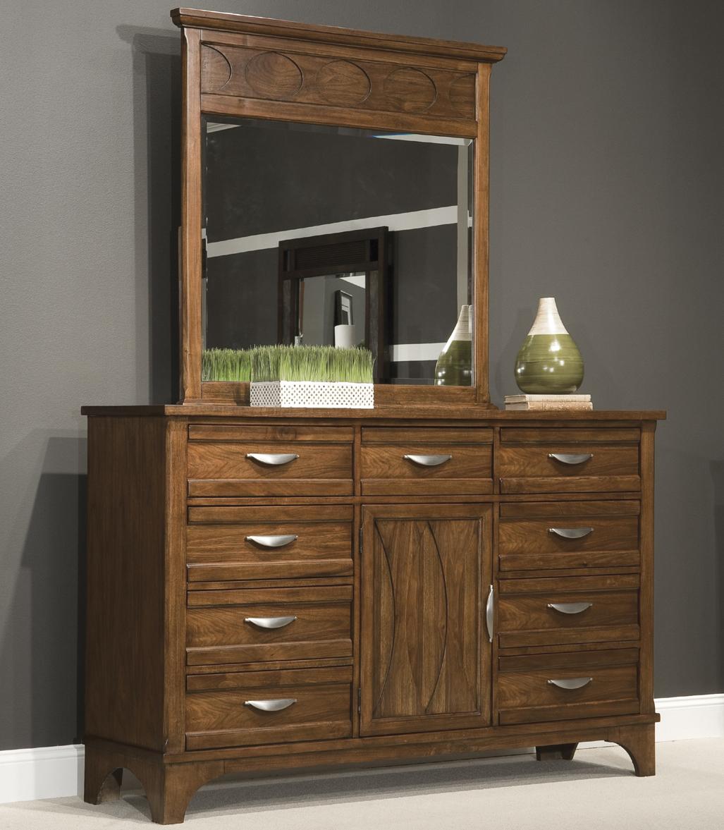 Vaughan Furniture Radiance Dresser Mirror in Walnut Finish Find Your